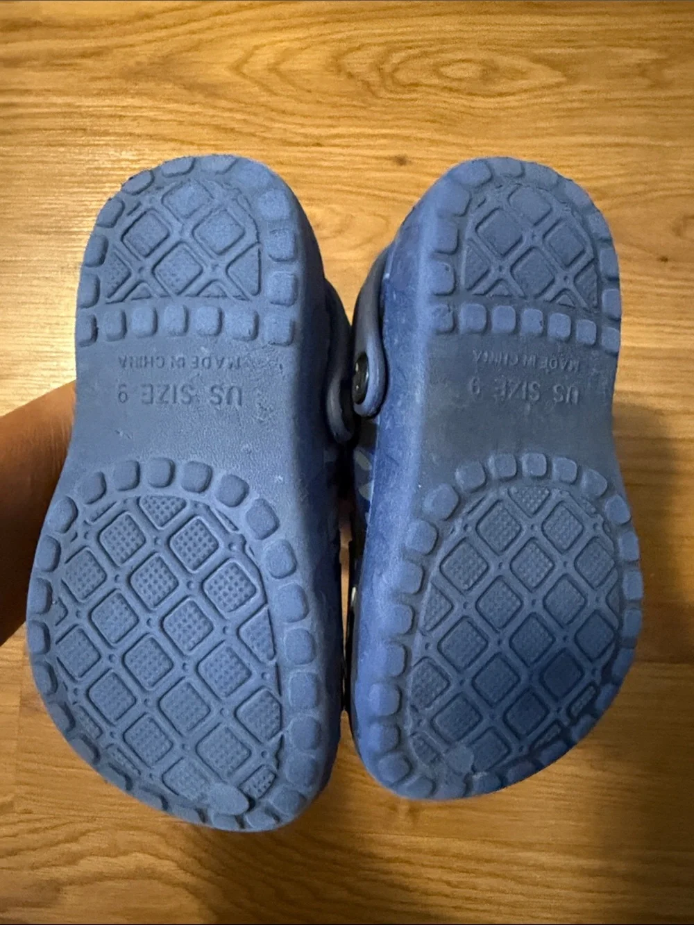 Kids Shark Clog - Navy Blue Camouflage